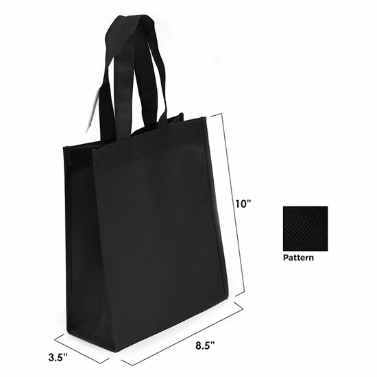 Customized Eco-Friendly Shopping Bag with Golden Heart-Shaped Kraft Paper Gift Bag