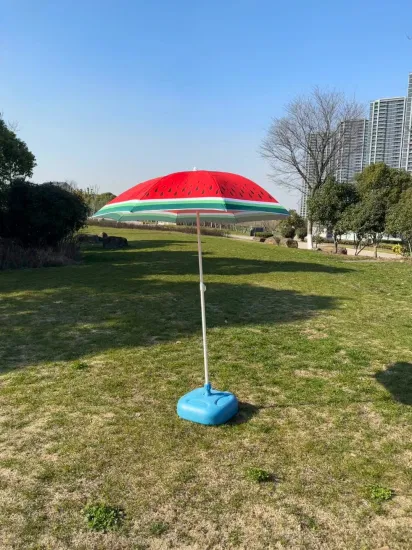 Пляжный зонт с арбузом, 180 см, цифровая печать